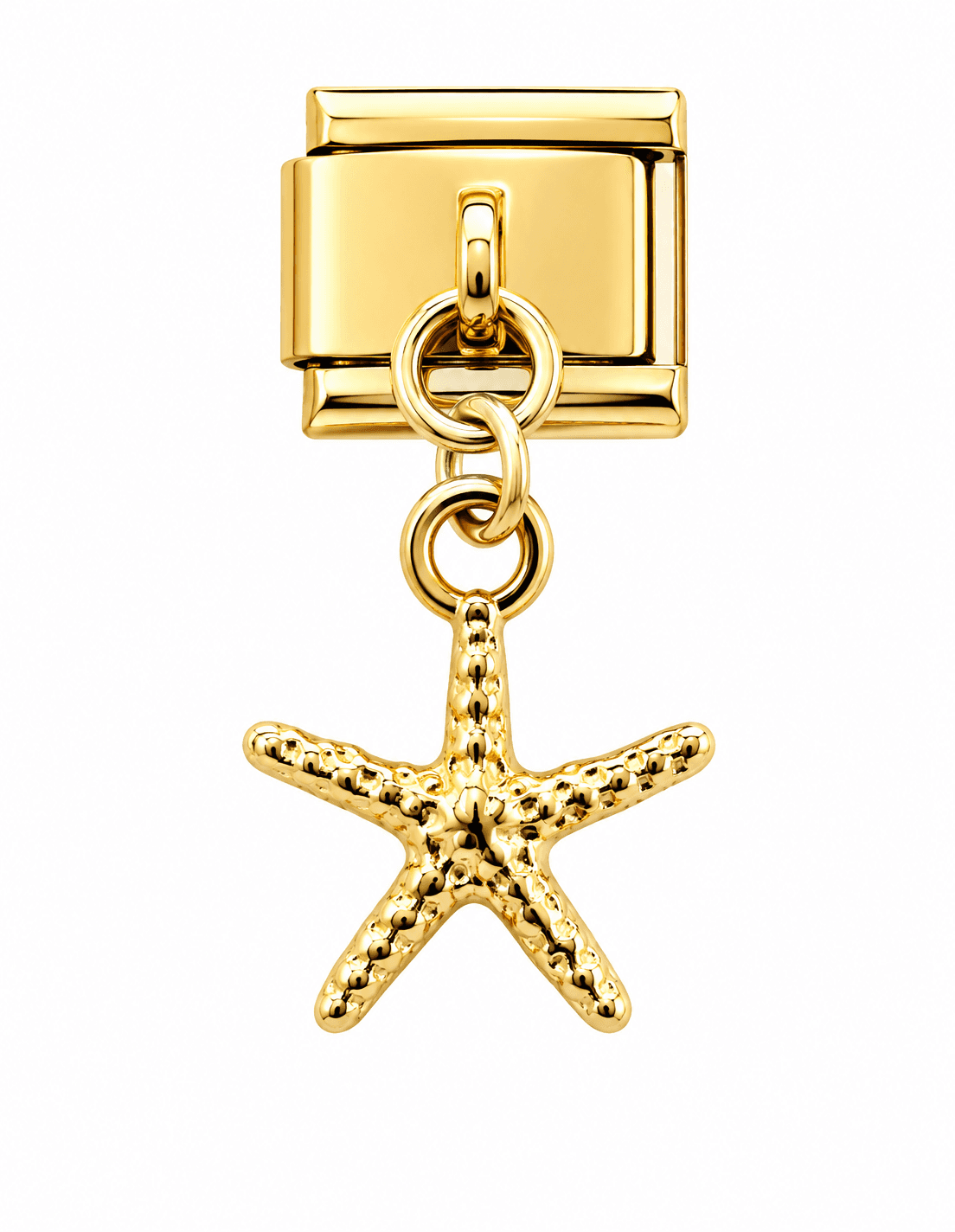 Charm colgante estrella de mar dorada. — imagen 1