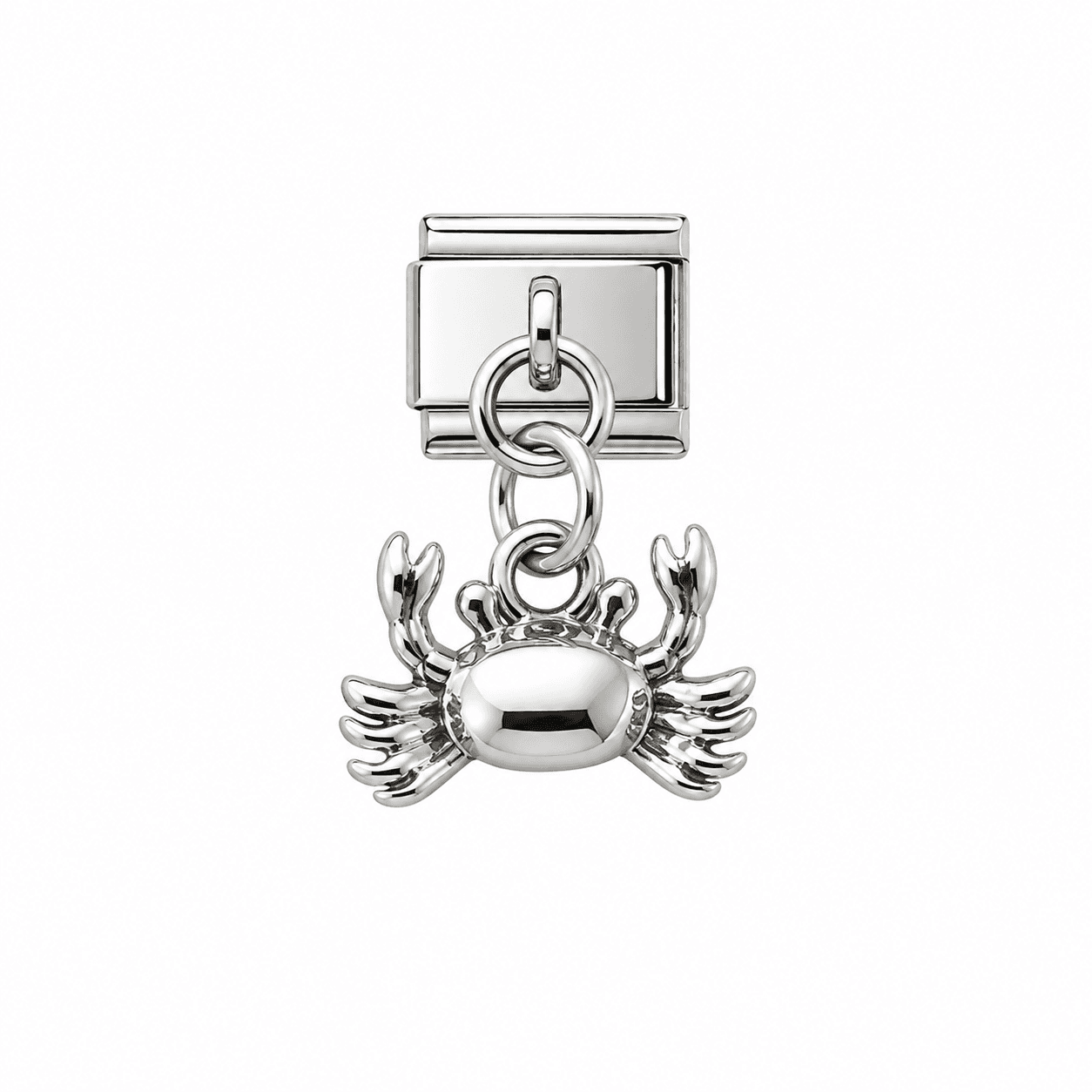 Charm colgante cangrejo plateado — imagen 1