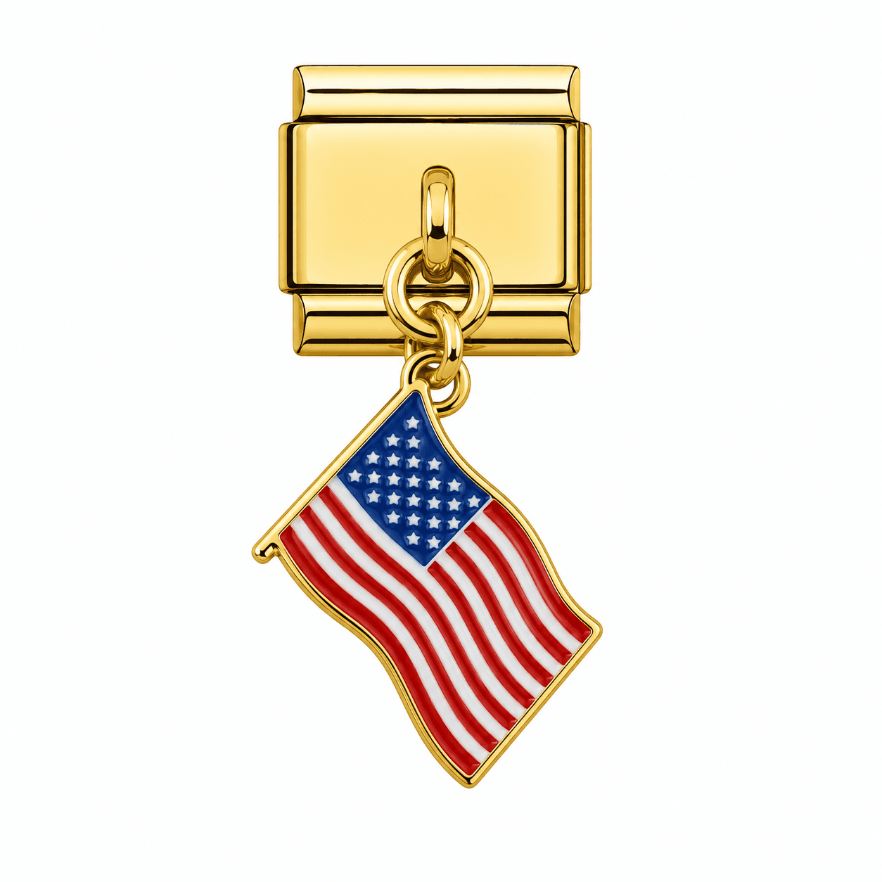 Charm Dorado - Banderas Ondeadas — Estados Unidos — imagen 1