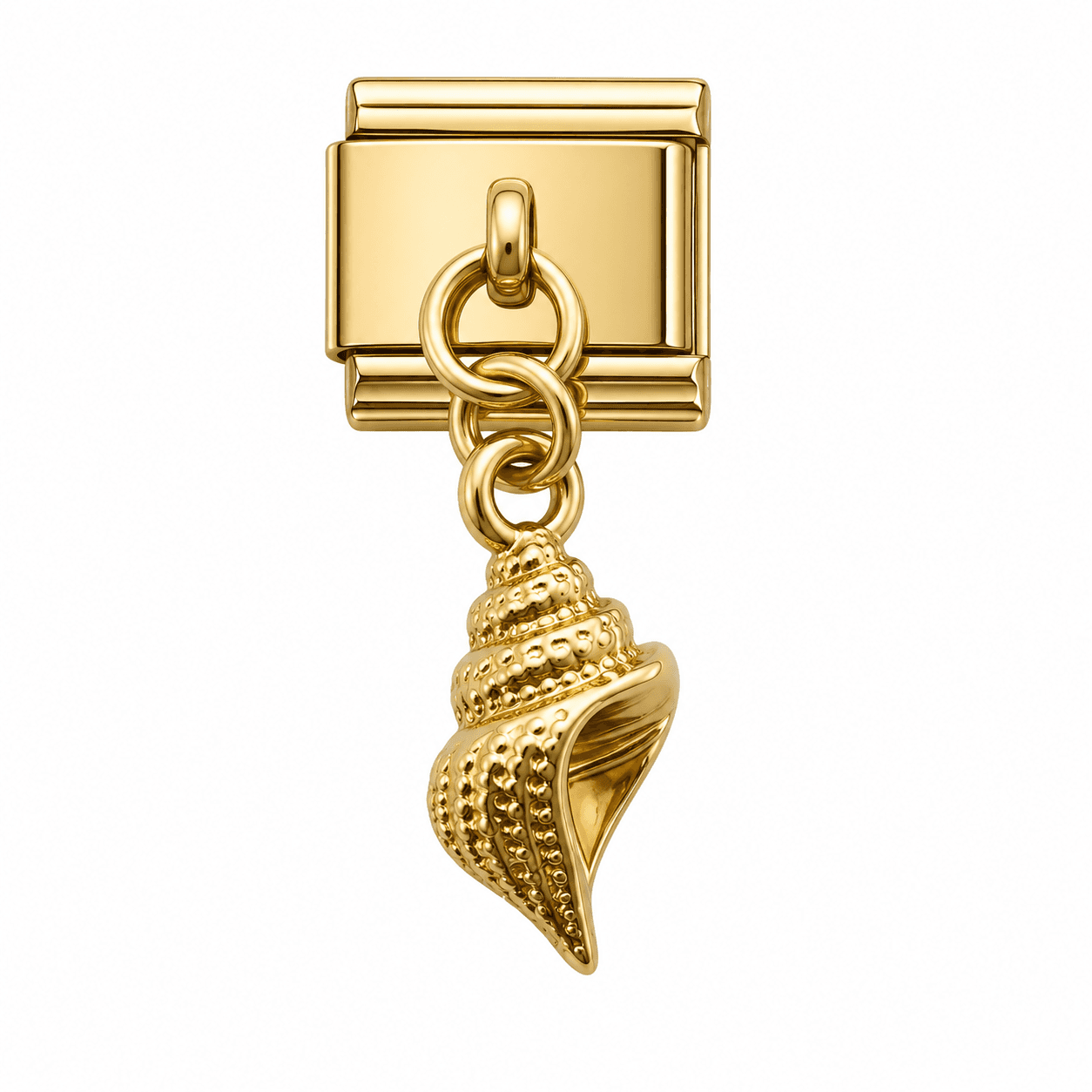 Charm colgante caracola dorada — imagen 1